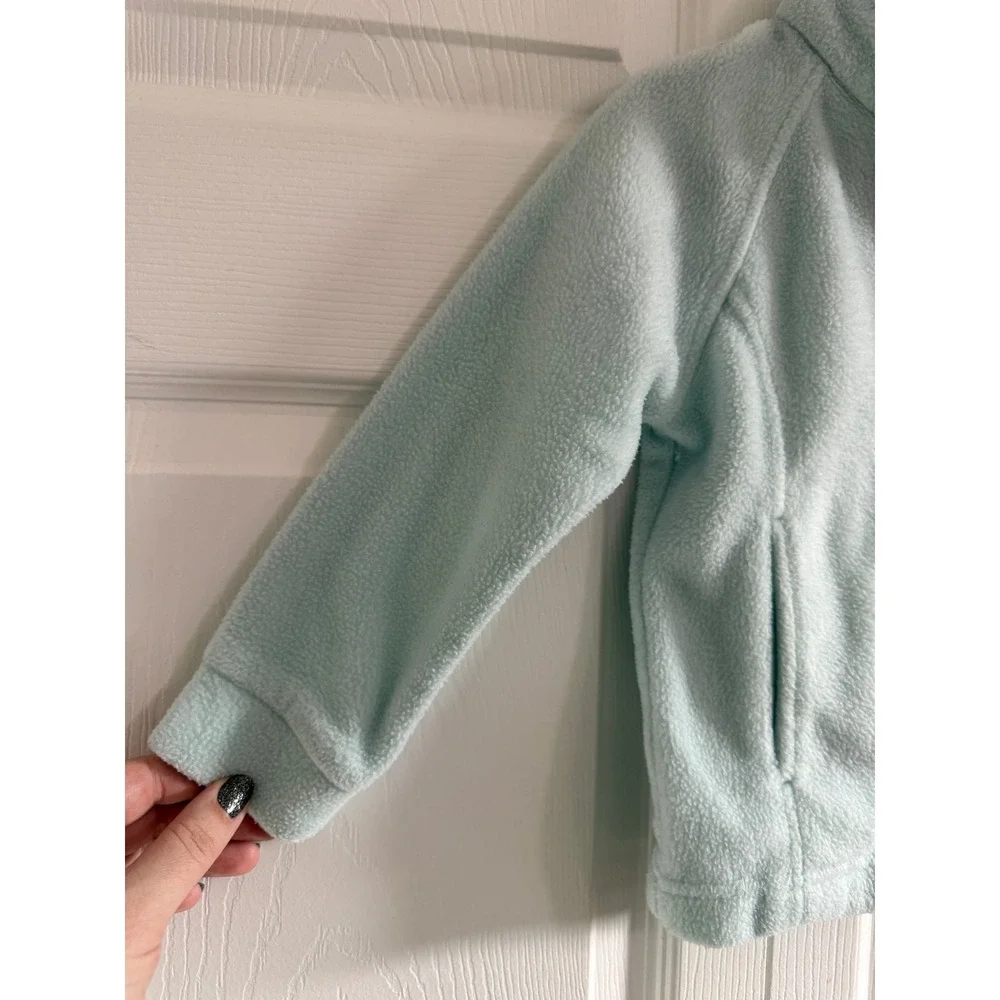Columbia Kids Light Blue Fleece Zip Up Jacket Size 3T - Picture 2 of 6